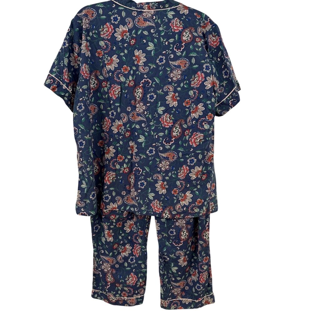 Liz Claiborne women's floral and paisley print pajamas Contrasting Size X - Picture 2 of 7